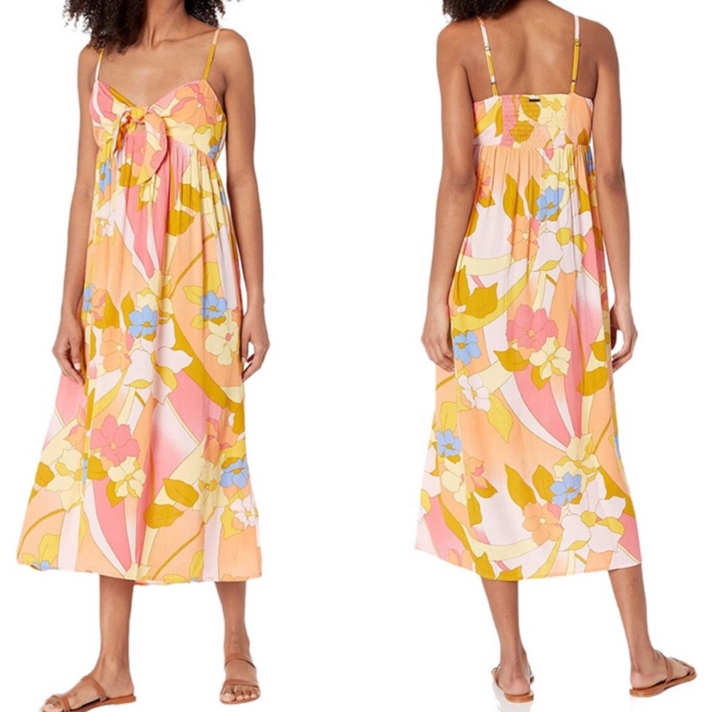 NEW NWT Billabong Twist It Midi Dress - Picture 8 of 8